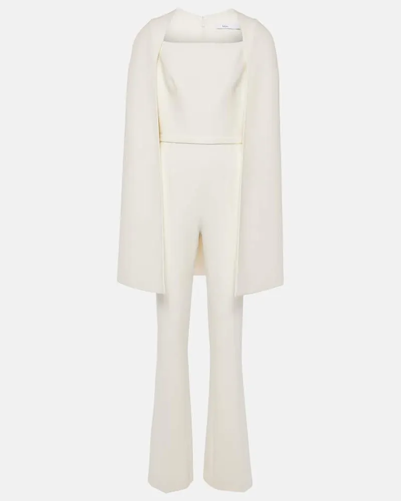 Safiyaa Bridal Jumpsuit Cinzia aus Crêpe Weiß