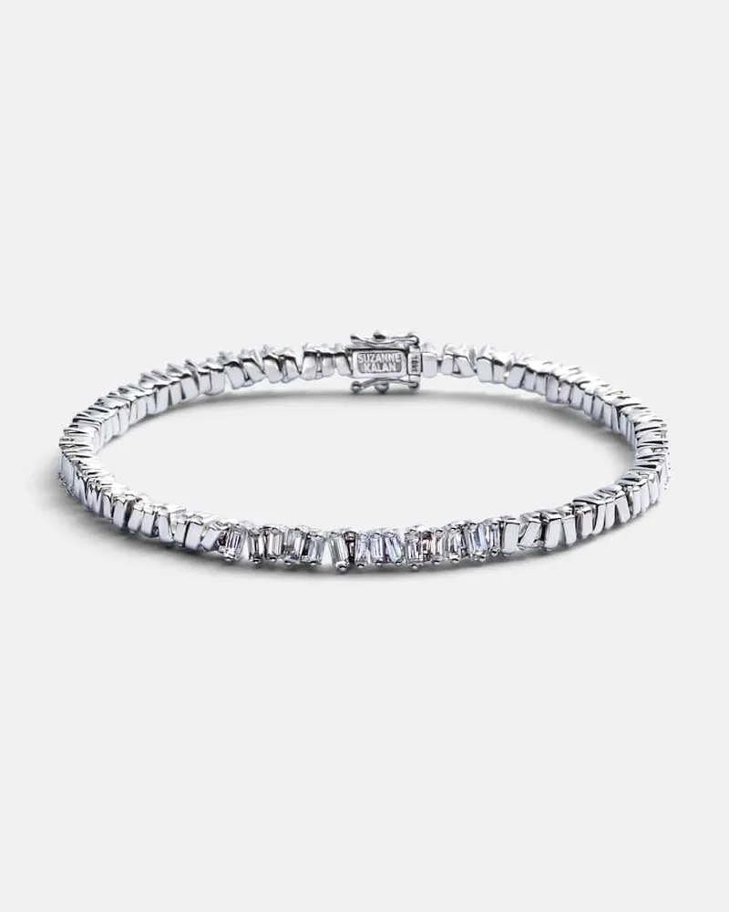 Suzanne Kalan Armband aus 18kt Weißgold mit Diamanten Silber