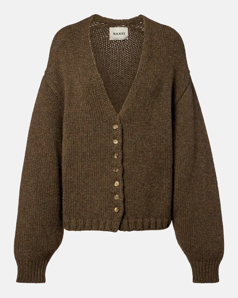 KHAITE Oversize-Cardigan Axel aus Kaschmir Grün