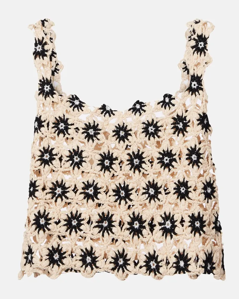 The Upside Cropped-Top Luminary aus Häkelstrick Multicolor