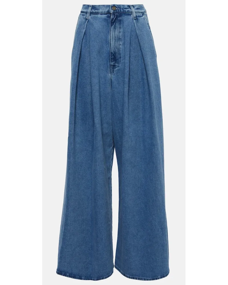 Giuseppe di Morabito High-Rise Wide-Leg Jeans Blau