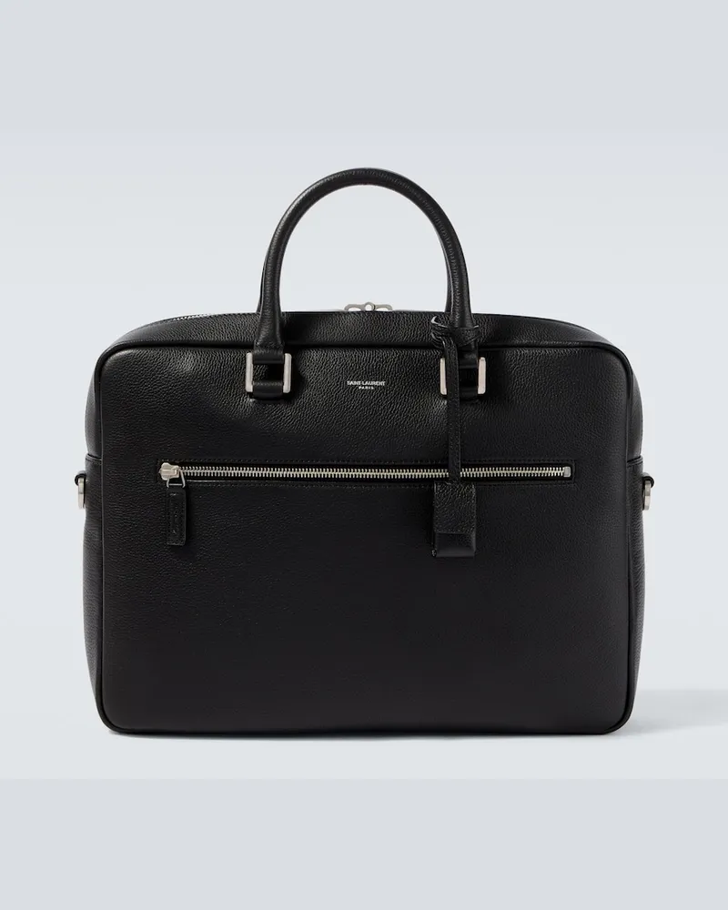 Saint Laurent Tote Bag Sac De Jour aus Leder Schwarz
