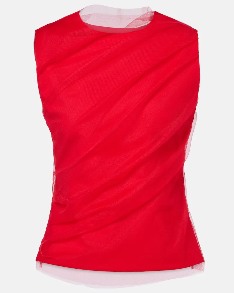 Dorothee Schumacher Top aus Tüll Rot