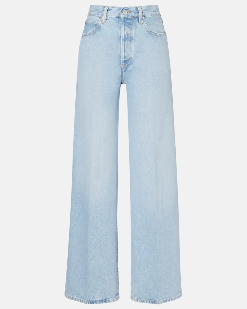 Frame Denim Wide-Leg Jeans Collegiate Blau