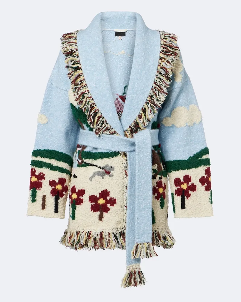 Alanui Cardigan Casa Alanui aus einem Wollgemisch Multicolor