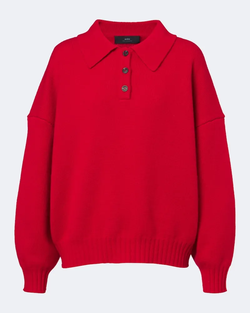 arch4 Polopullover Kings Road aus Kaschmir Rot