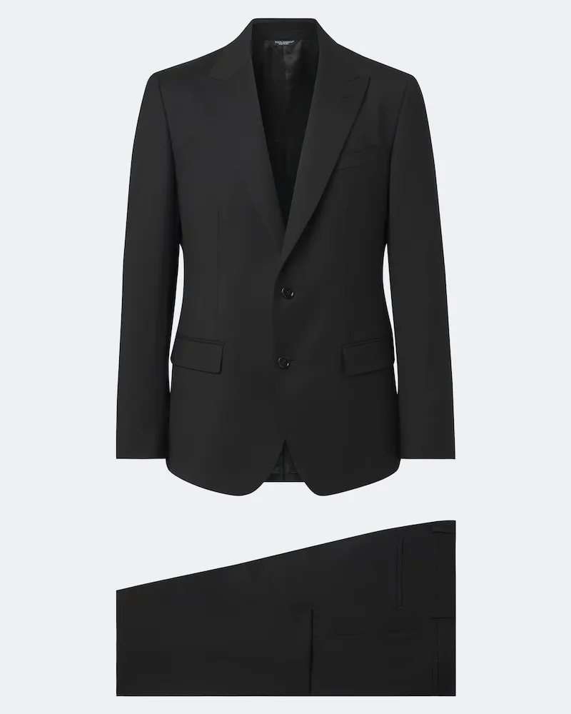 Dolce & Gabbana Anzug aus einem Wollgemisch Schwarz