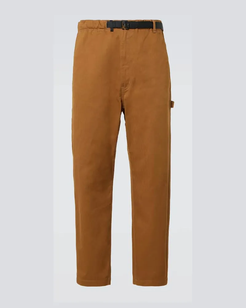 Comme des Garçons Comme des Garcons Homme Gerade Hose aus Baumwolle Beige