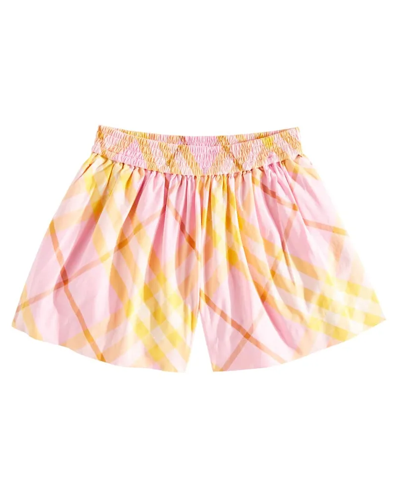 Burberry Shorts Burberry Check aus Baumwolle Rosa