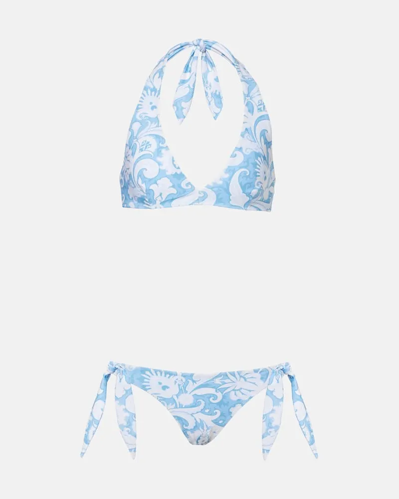 Etro Bedruckter Bikini Blau