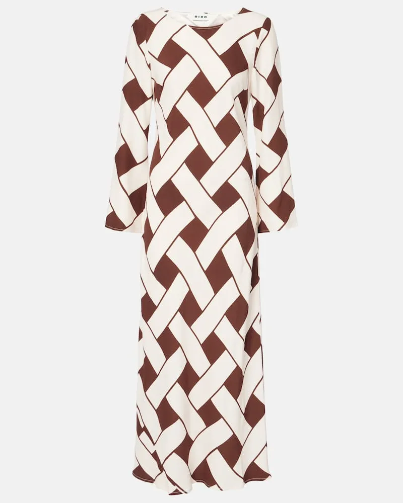 RIXO Maxikleid Alondra Braun