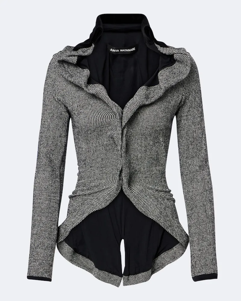 Junya Watanabe Jacke aus einem Wollgemisch Grau