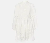 Minikleid Acacia Broderie aus Leinen