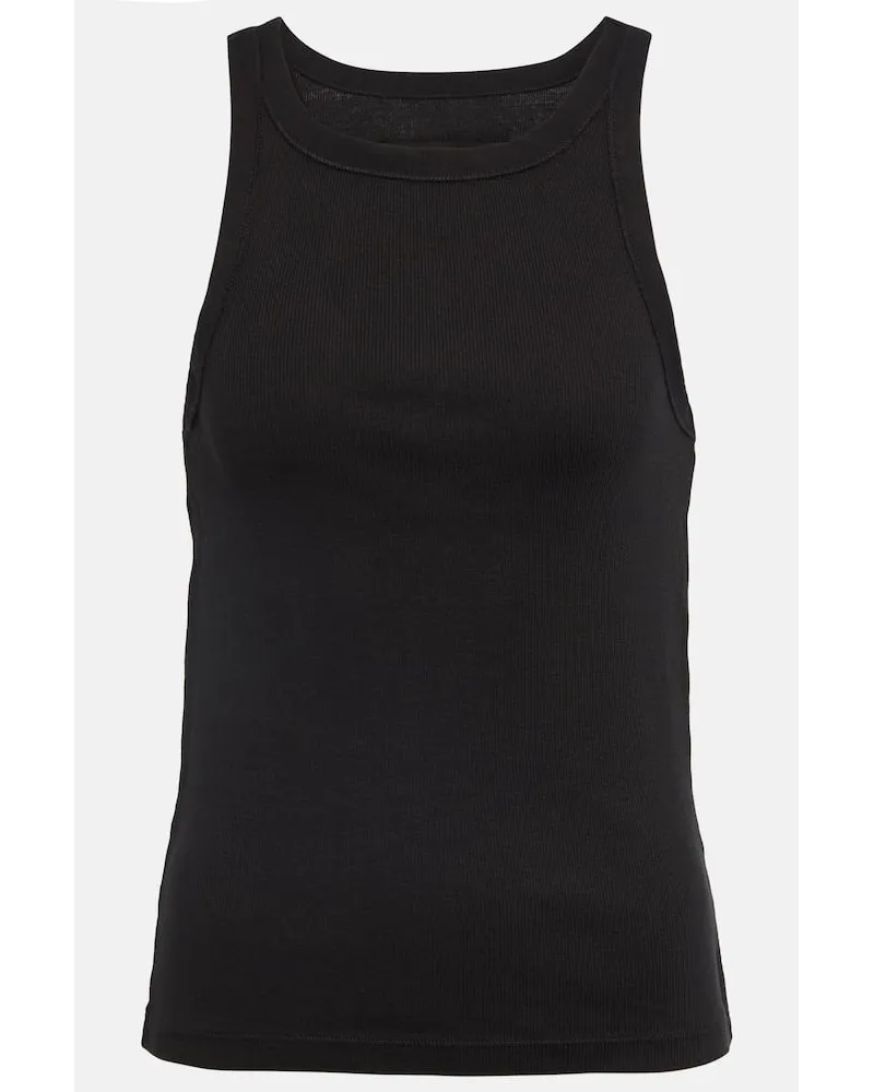 Nili Lotan Top Jennifer aus Rippstrick Schwarz