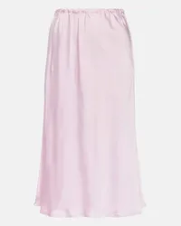 Jil Sander Midirock aus Satin Pink