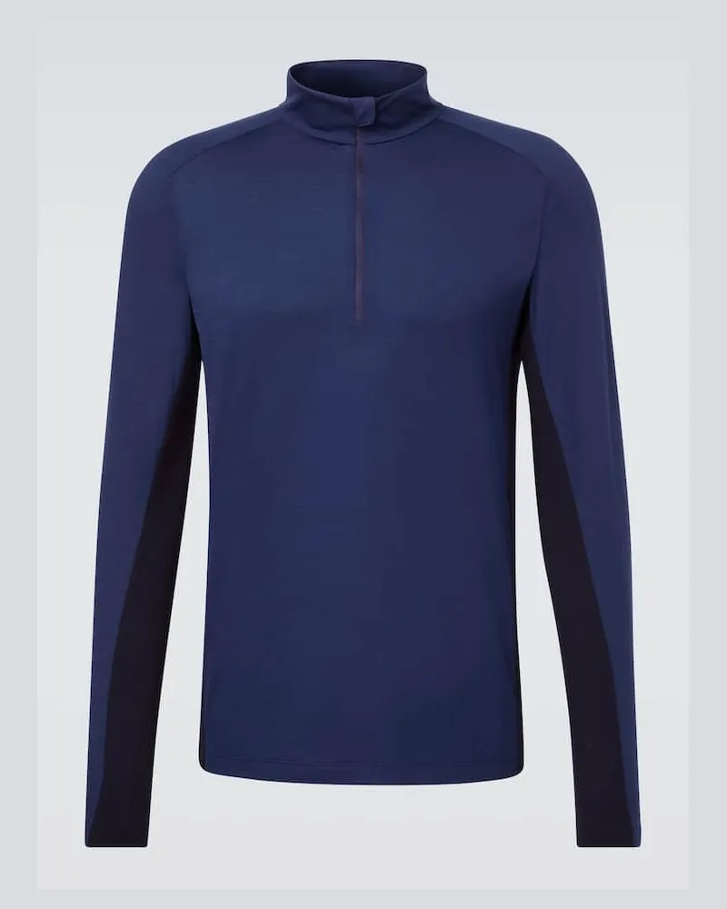 SEASE Ski-Baselayer Runner aus Schurwolle Blau