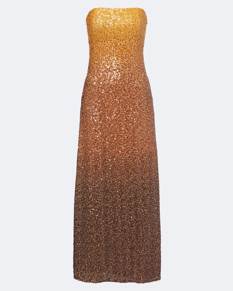 Christopher Esber Robe mit Pailletten Orange