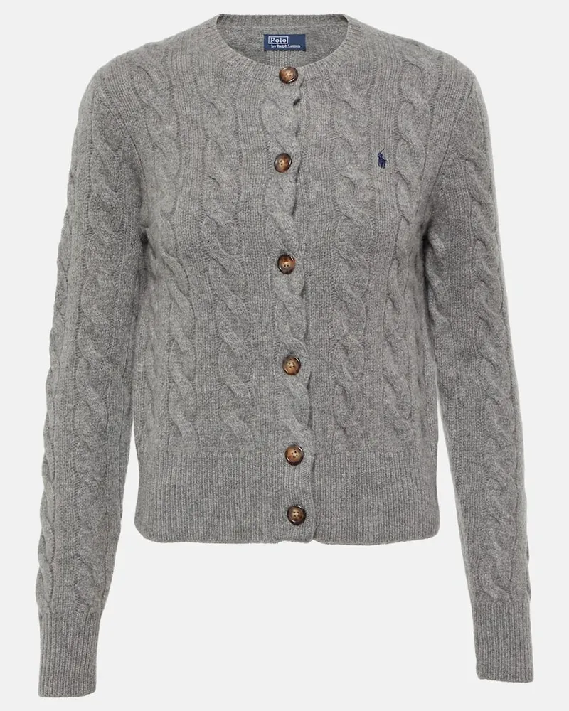 Ralph Lauren Cardigan aus Wolle und Kaschmir Grau