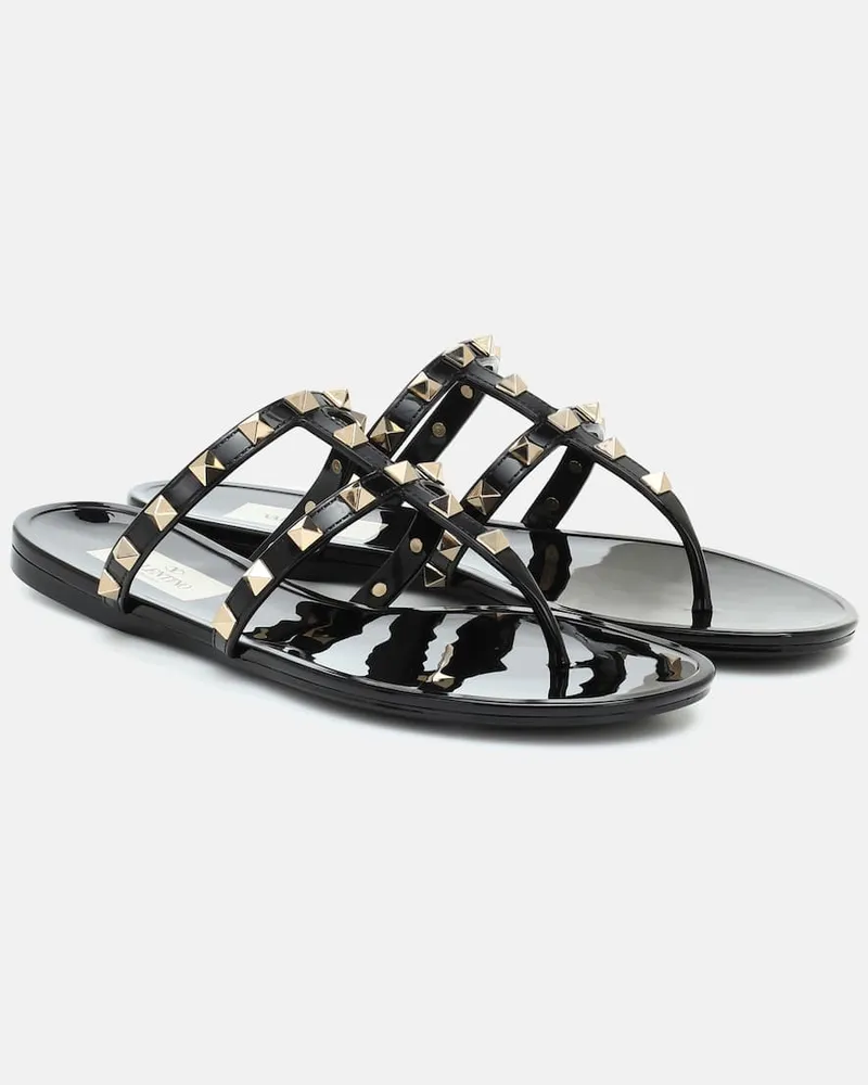 Valentino Garavani Sandalen Rockstud Schwarz