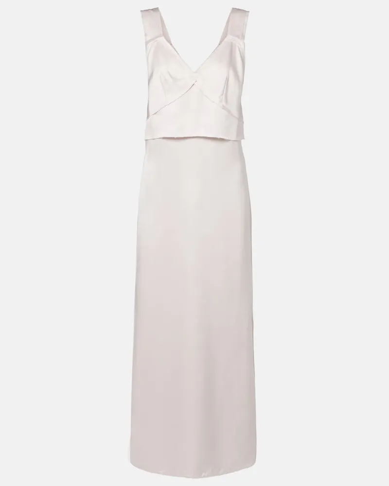 Totême Slipdress aus Satin Rosa