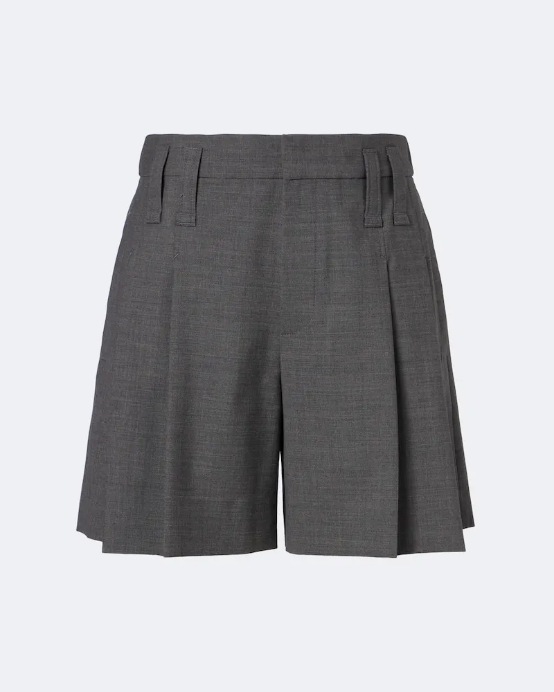 Brunello Cucinelli Shorts Monili aus einem Wollgemisch Grau