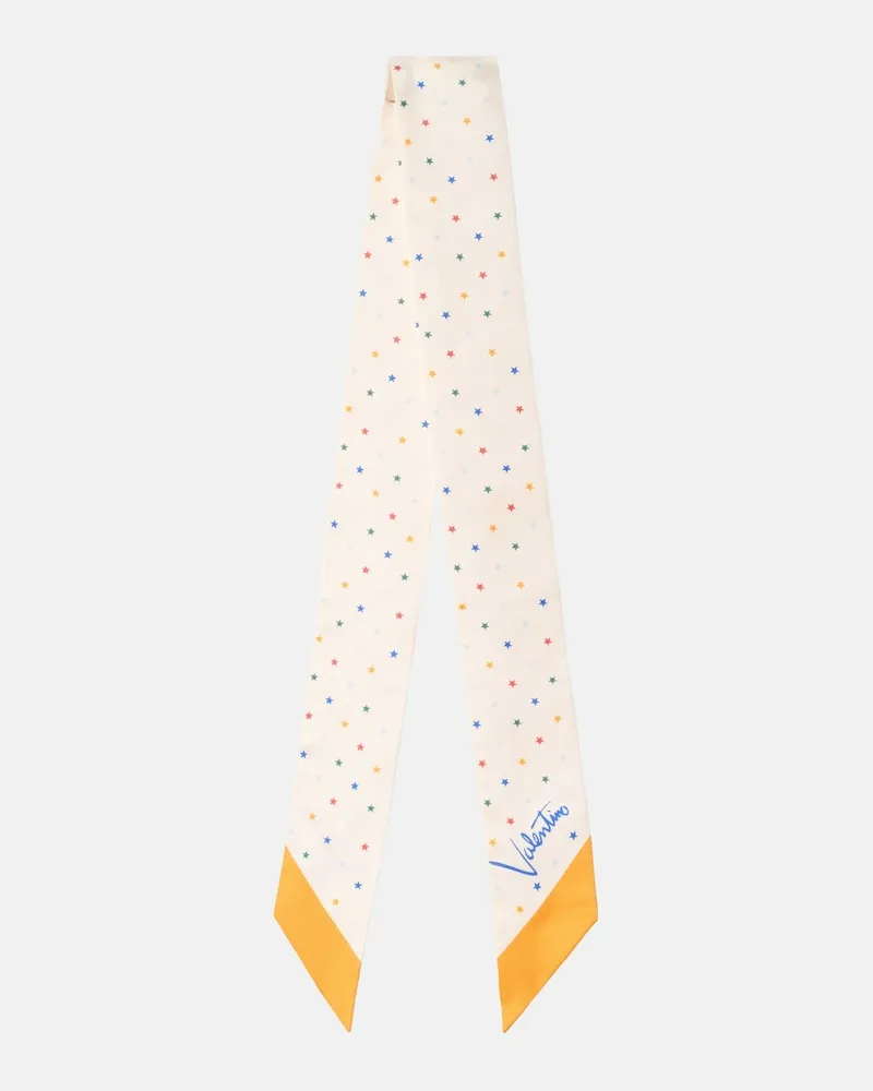 Valentino Garavani Tuch Starry aus Seide Multicolor