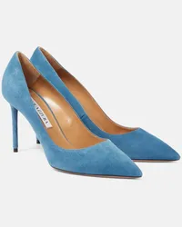 Aquazzura Pumps Purist aus Veloursleder Blau