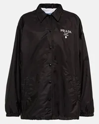 Prada Jacke aus Re-Nylon Schwarz