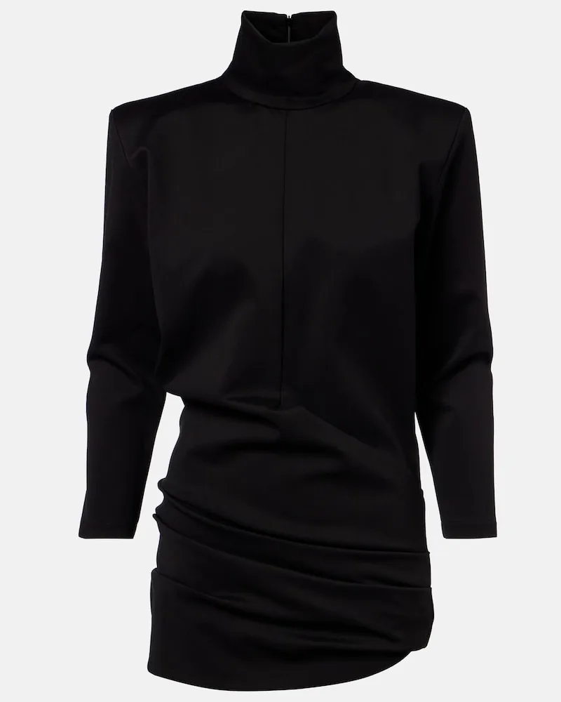 ATTICO Minikleid aus Jersey Schwarz