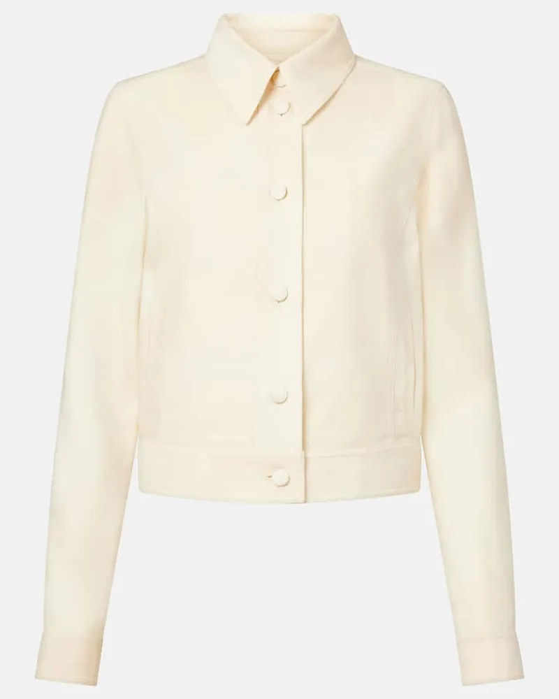 Gabriela Hearst Jacke Tereza aus Schurwolle Weiß