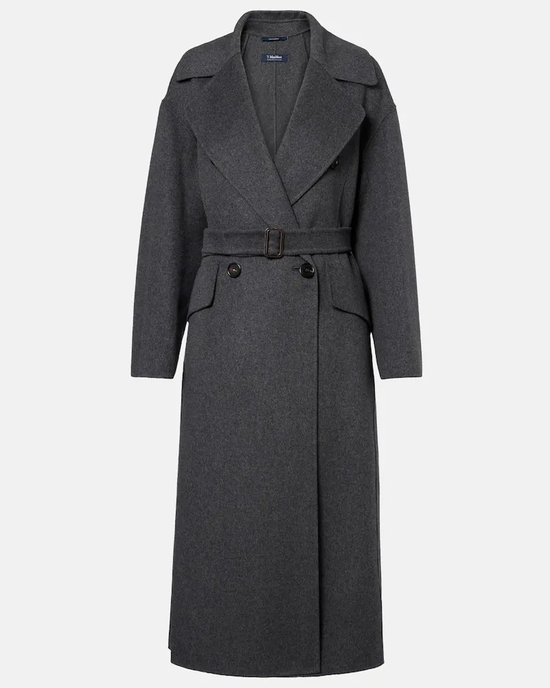 Max Mara Mantel aus Schurwolle Grau
