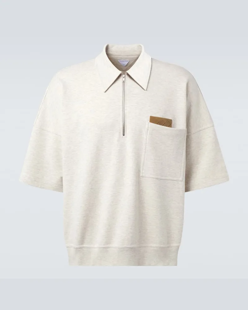 Bottega Veneta Polohemd aus Baumwoll-Jersey Beige