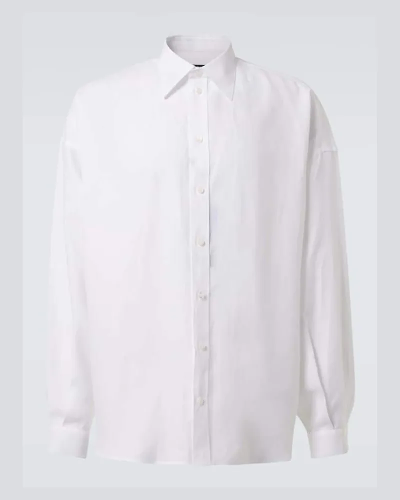 Dolce & Gabbana Hemd aus Leinen Weiß