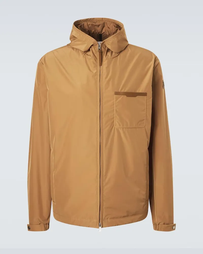 Moncler Jacke mit Leder Braun