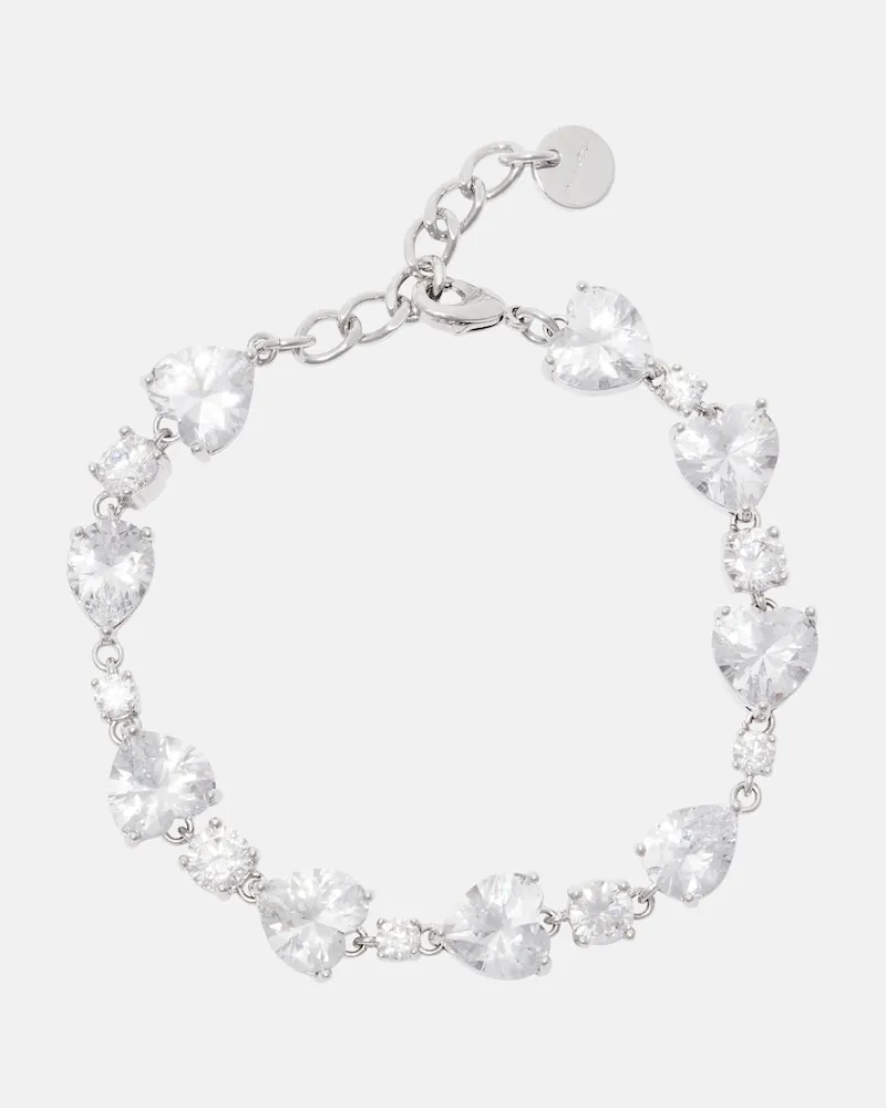 Self-Portrait Armband mit Kristallen Silber