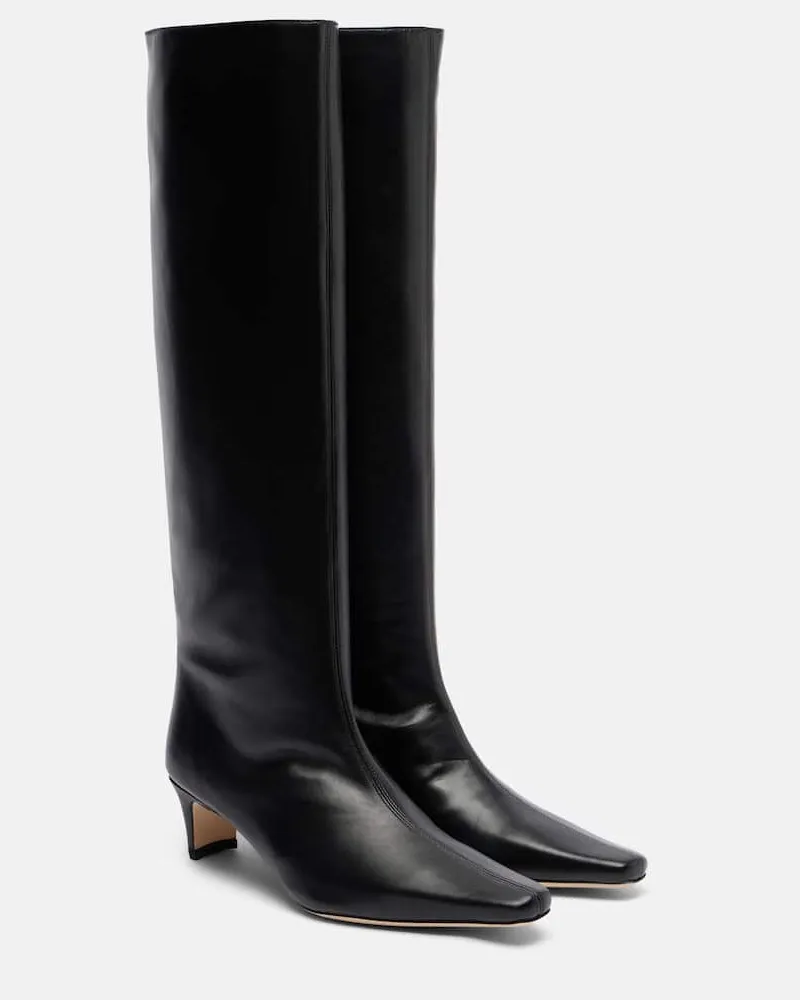 STAUD Stiefel Wally aus Leder Schwarz