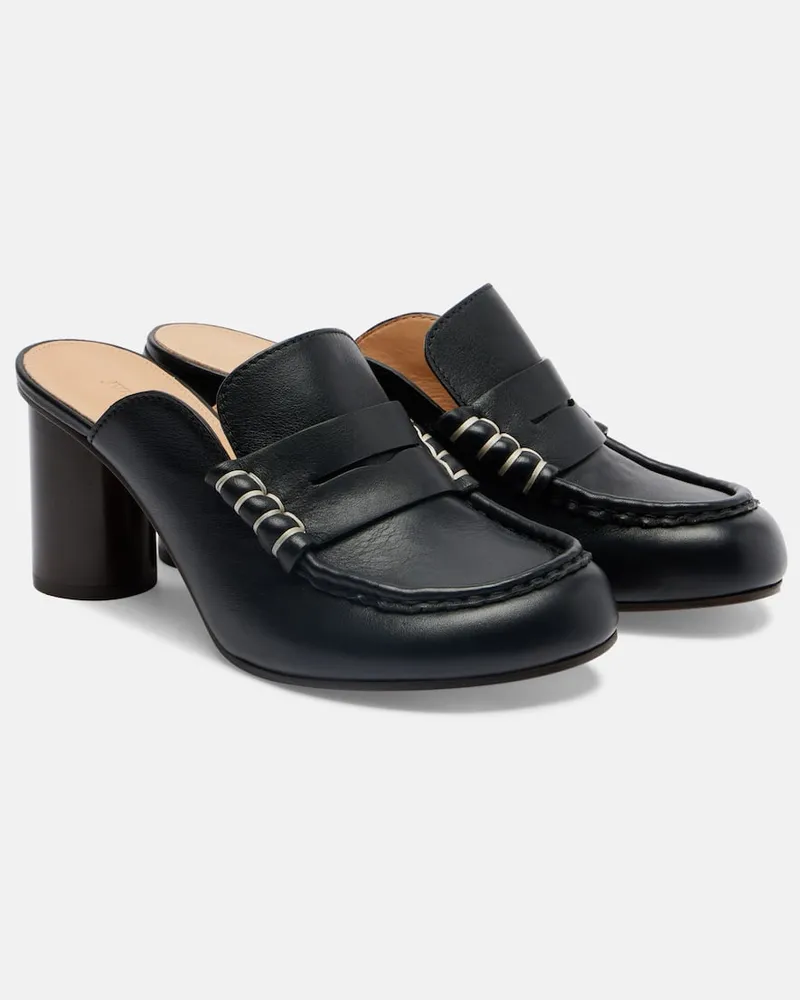 J.W.Anderson Mules 75 aus Leder Schwarz