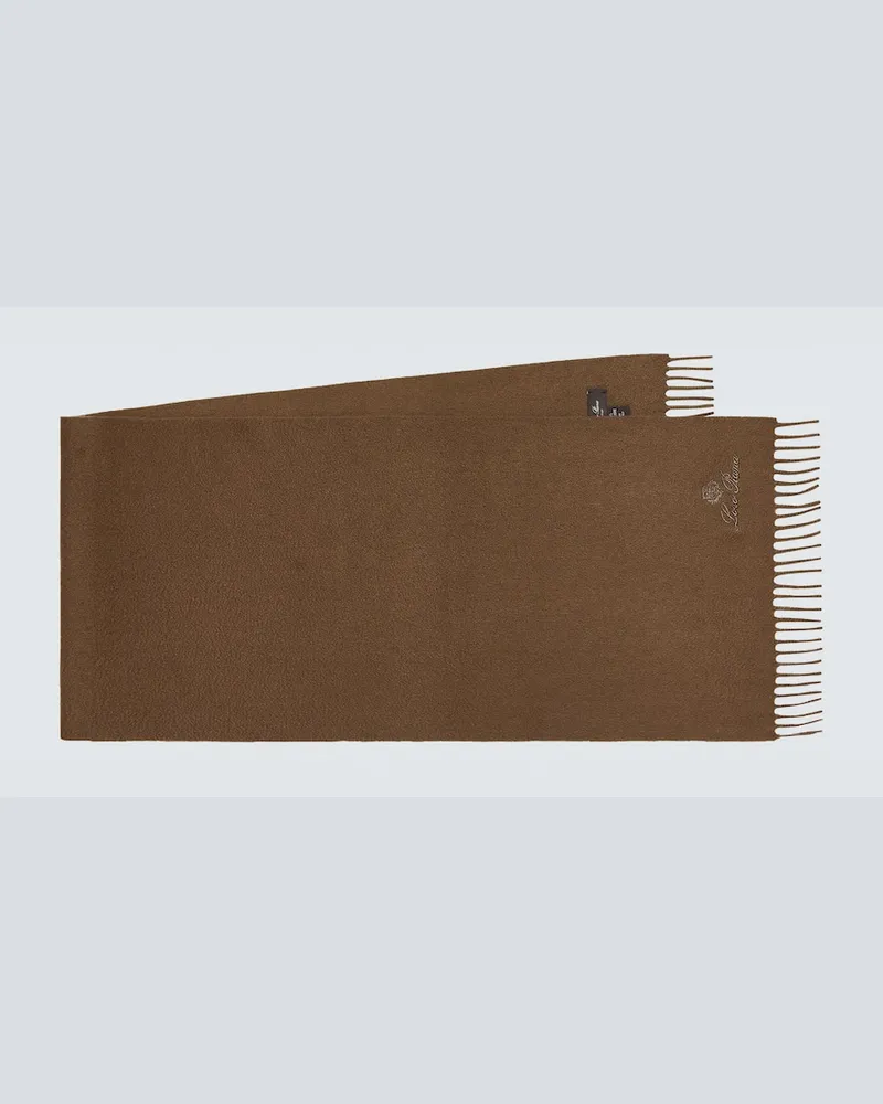Loro Piana Schal aus Kaschmir Braun