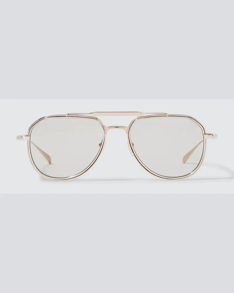 Jacques Marie Mage Aviator-Sonnenbrille Commander Gold