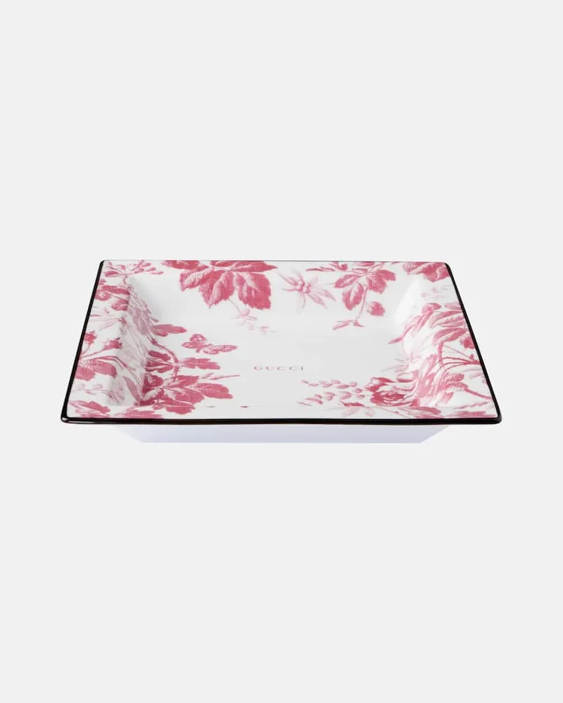 Gucci Deko-Schale Herbarium Large Weiß