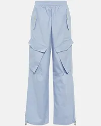 Dion Lee Low-Rise-Cargohose Weiss