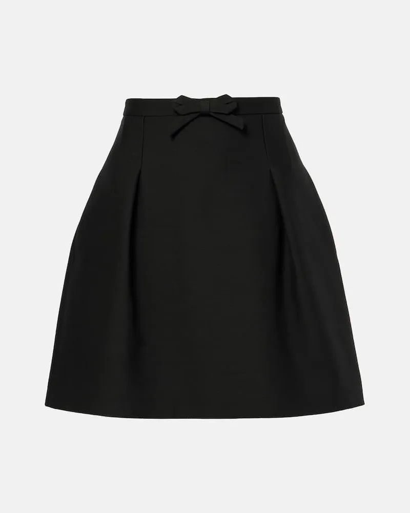 Valentino Garavani Minirock aus Crepe Couture Schwarz