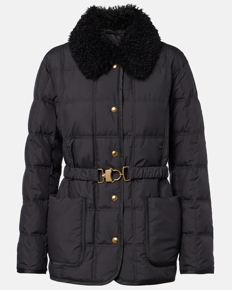 Moncler Daunenjacke Cygnes Schwarz