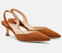 Slingback-Pumps Carolyne aus Veloursleder
