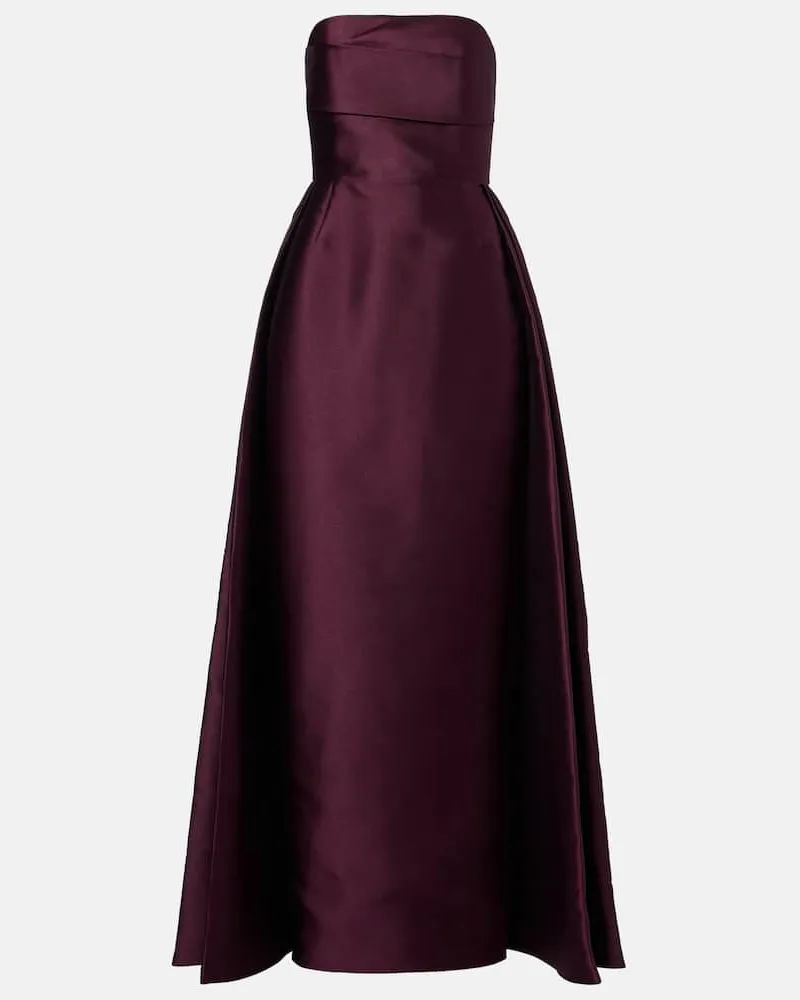 Solace London Robe aus Satin Lila