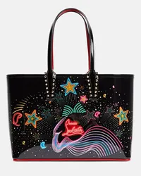 Christian Louboutin Tote Cabata Small aus Lackleder Multicolor