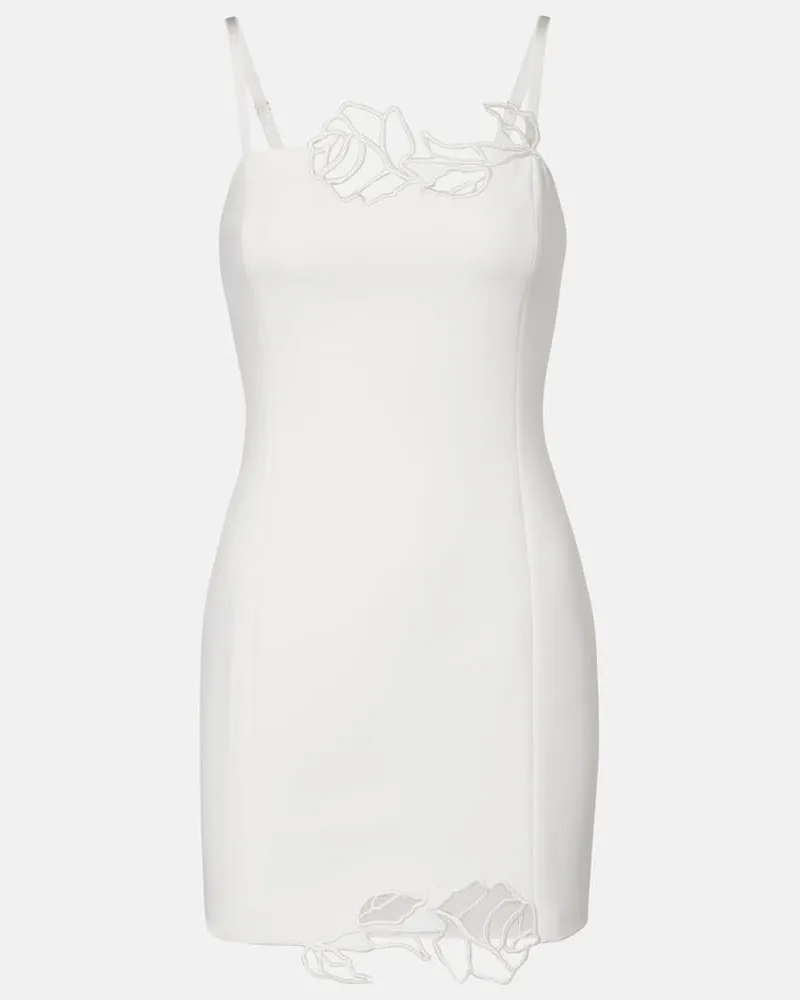 Blumarine Minikleid aus Cady Weiß