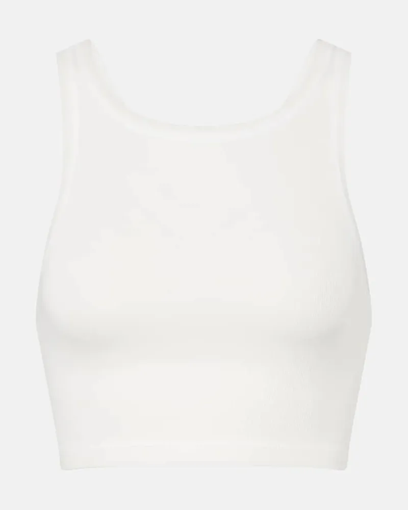 Calvin Klein Cropped-Top Pamela aus einem Baumwollgemisch Weiß