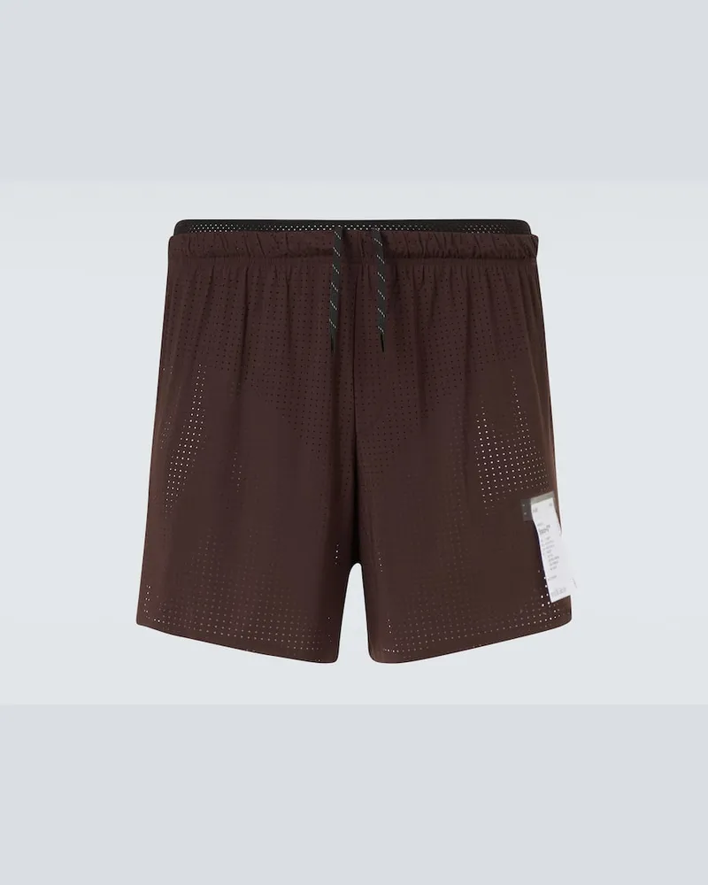 Satisfy Laufshorts Space-O 5 Braun