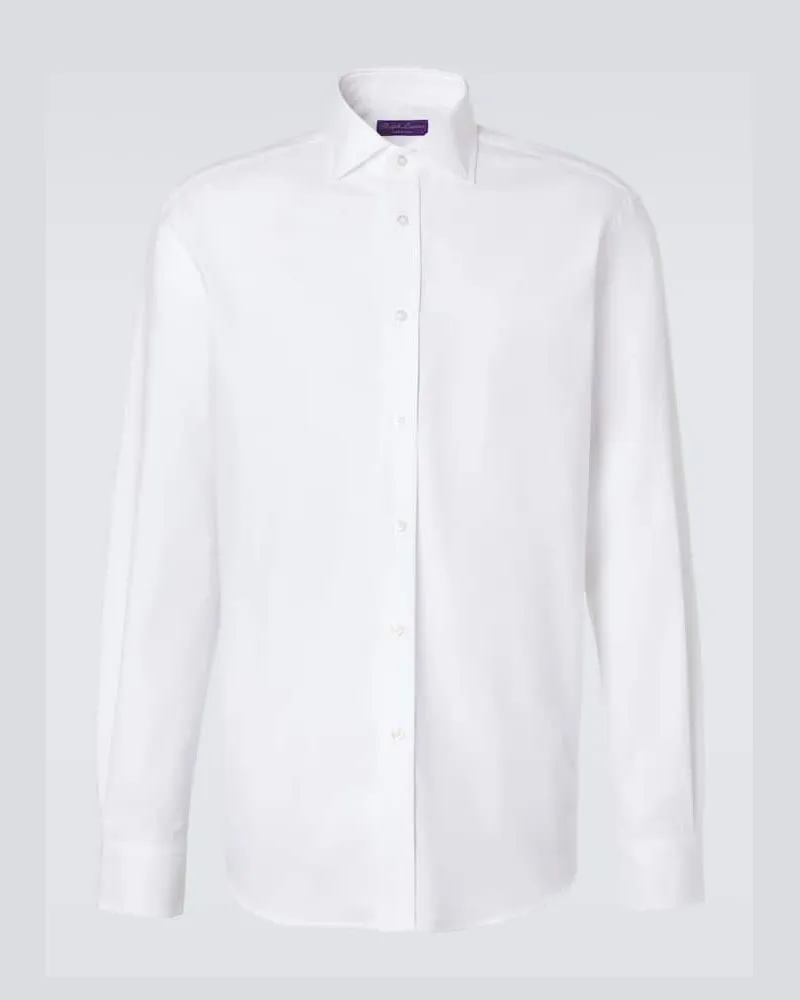 Ralph Lauren Hemd aus Baumwollpopeline Weiß